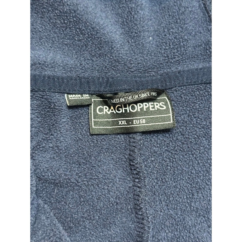 Craghoppers Mens Galway Full Zip Fleece Hoodie Jacket Navy Blue Sz 2XL - Picture 5 of 11